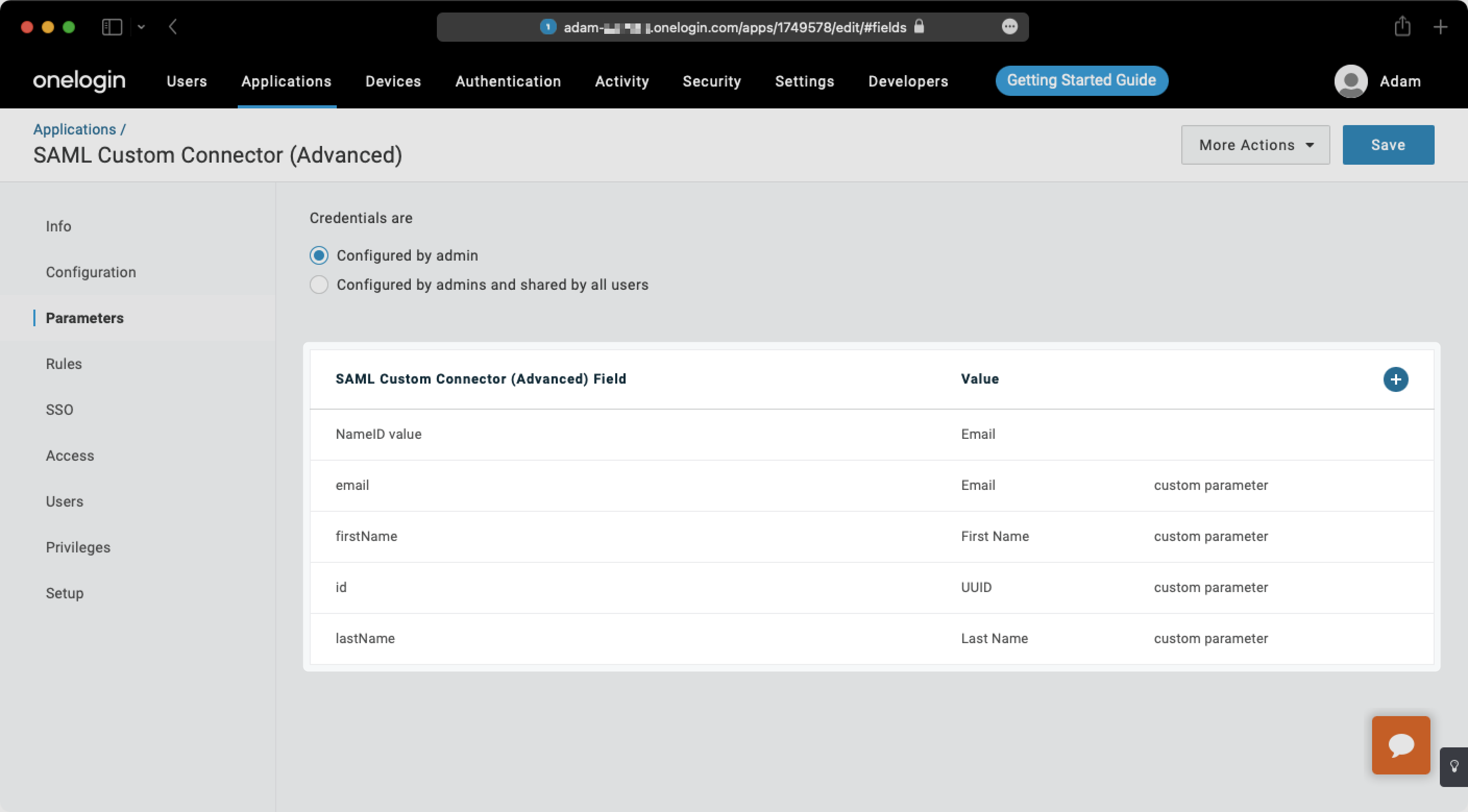 SAML Signature Element